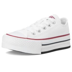 NWT Converse Kids Chuck Taylor Eva Lift Platform OX White/Garnet Size 11.5
